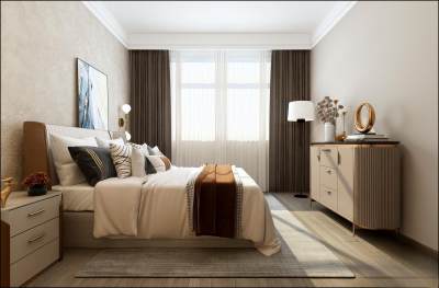 现代卧室3D模型下载